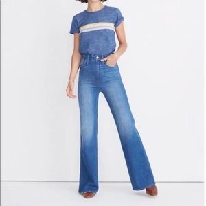 NWT Madewell 11” High Rise Flare Jean